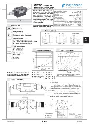 Flow control valves Cetop 7 - NG16